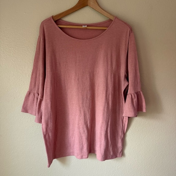 Old Navy Tops - ❇️Old Navy Dusty Rose Ruffle Sleeve Top 2 for $22❇️